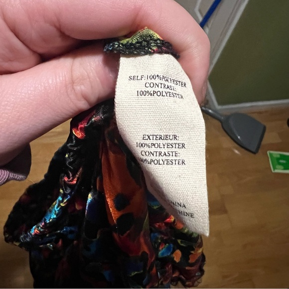 Steve Madden Rainbow Splatter Satin Mini Skirt Size Large - Picture 10 of 11